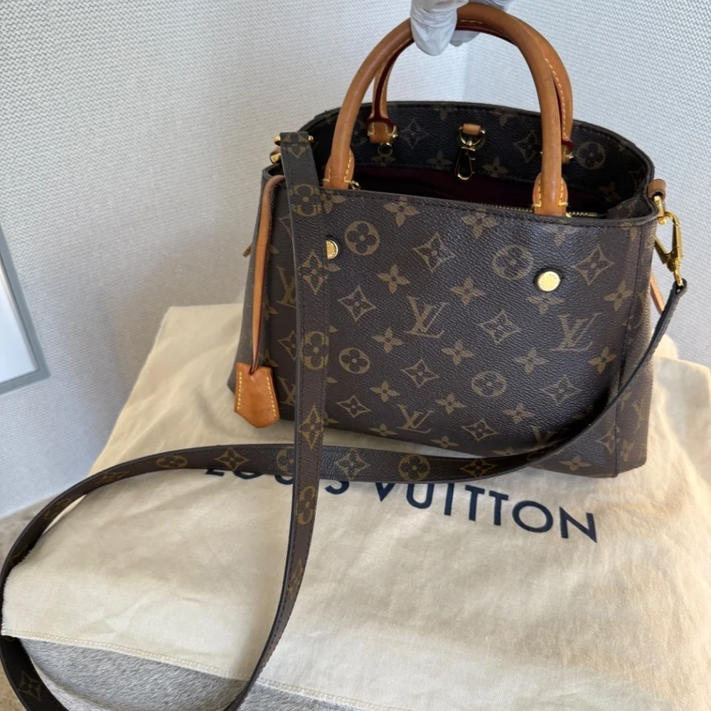 LOUIS VUITTON MONOGRAM MONTAIGNE BB CROSS BODY HANDBAG